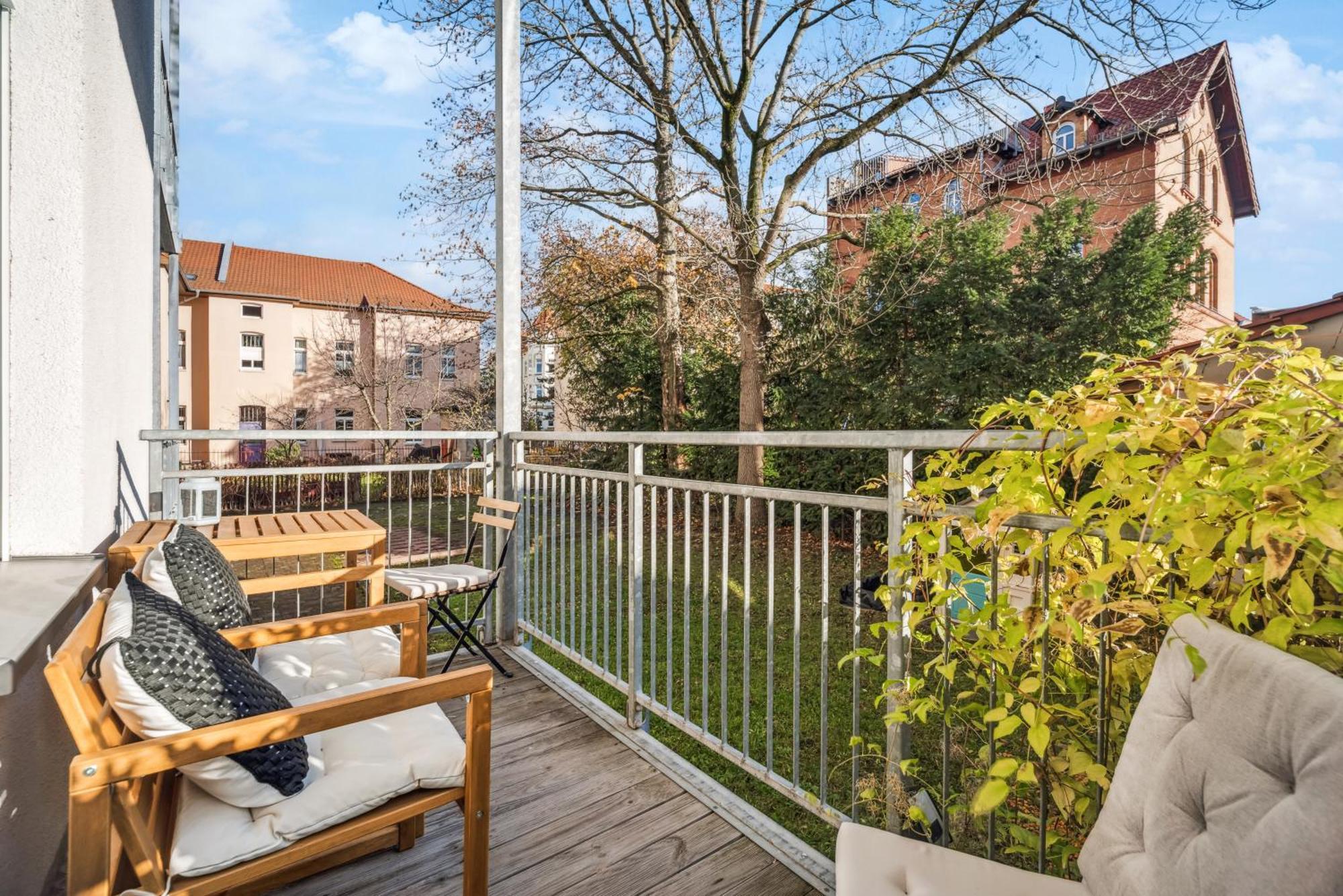 Roby-Erfurt Hbf-Nah, Balkon 아파트 외부 사진